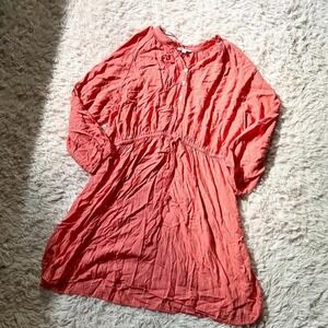 Boho Feminine Professional Casual Office Spring Minimalist Dress Womens XL Vivid